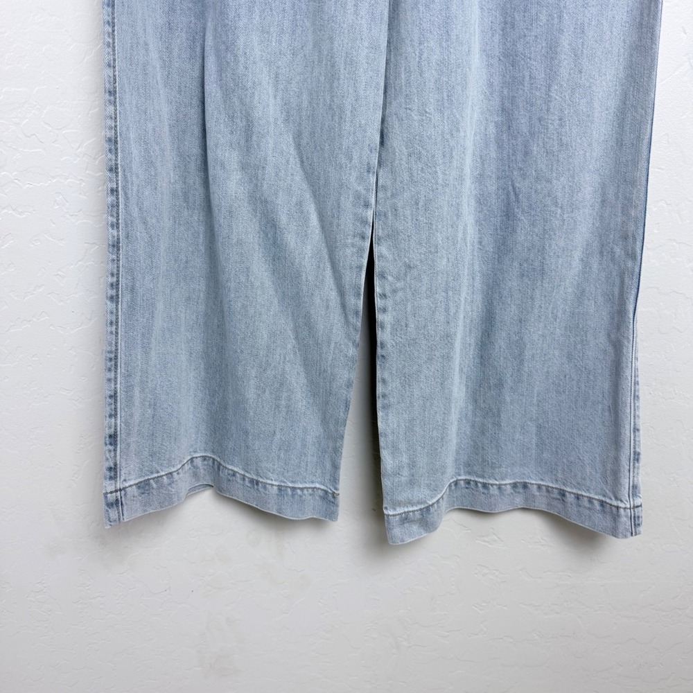 NEW Democracy Ab-leisure Skyrise Wide Leg Jeans Light Wash Blue XL B2735VLN - Picture 3 of 13